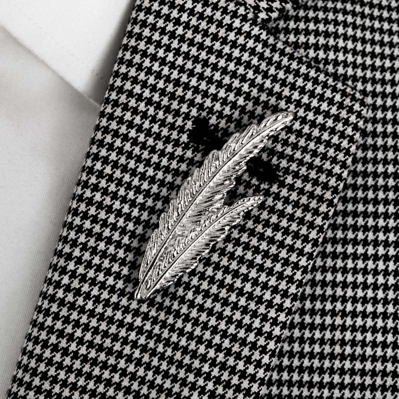 PAIR LEAF – Silver LAPEL PINS