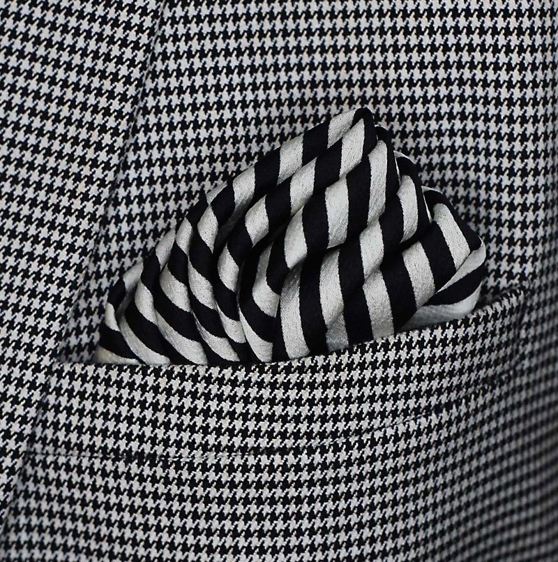 Retro Run - Silk Pocket Square