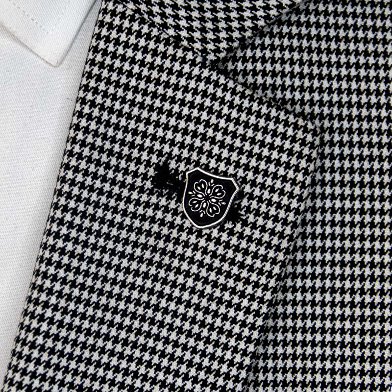 Turkish Knight Shield – Black And Silver Lapel Pins