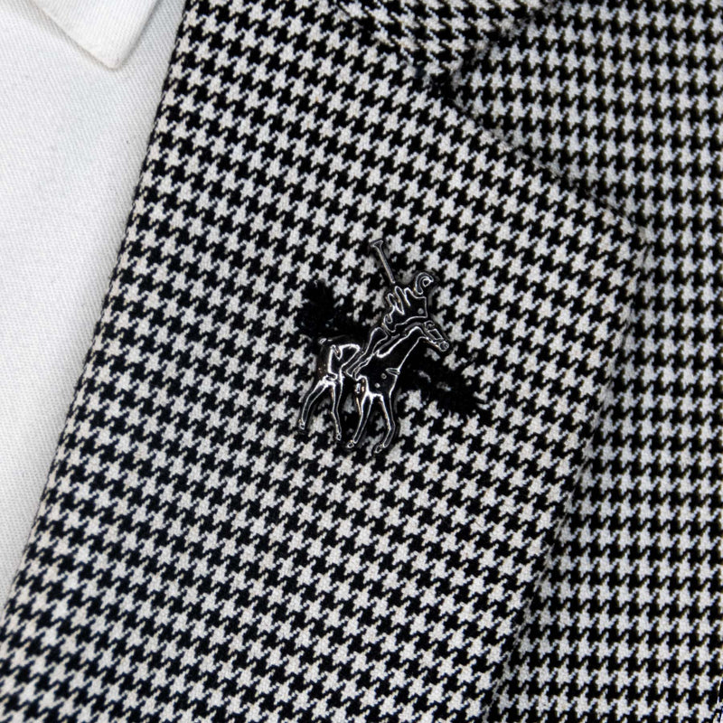 Polo Player – Black Metal Lapel Pins