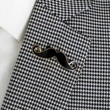 Black Moustache - Golden Lapel Pins