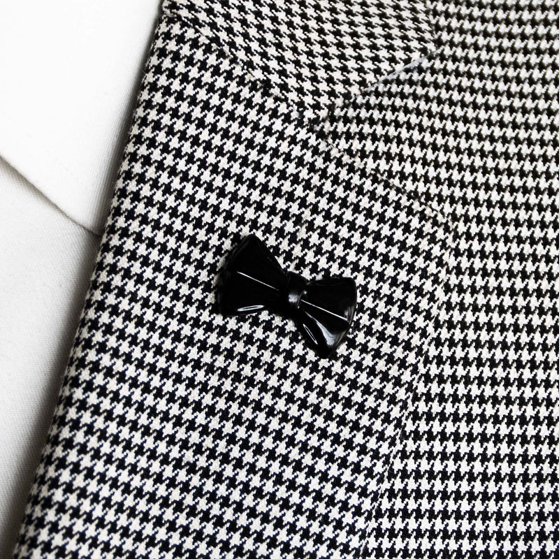 BOW TIE BLACK LAPEL PINS