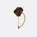 Chocolate Brown Mini Polka Drops Floral Lapel Pins - Lapel Pins | Monzoro Pakistan