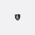 Classic Knight Shield Dark Brown & Silver Lapel Pin - Lapel Pins | Monzoro Pakistan