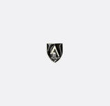 Classic Knight Shield Dark Brown & Silver Lapel Pin - Lapel Pins | Monzoro Pakistan