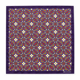Colourful Abstract Art pocket square — full flat product.