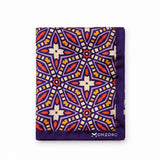 Colourful Abstract Art pocket square — folded product.