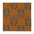Copper Paisley Medallion Silk Pocket Square