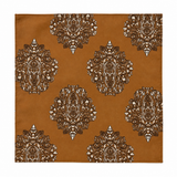 Copper Paisley Medallion Silk Pocket Square