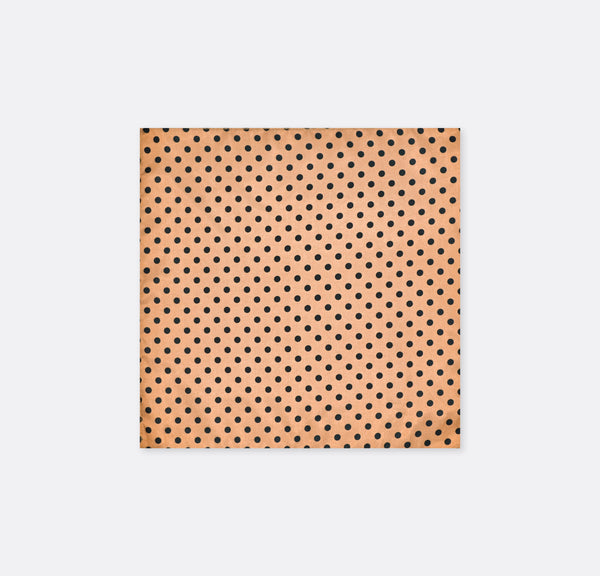 Coral Sands Polka Dot - Silk Pocket Square