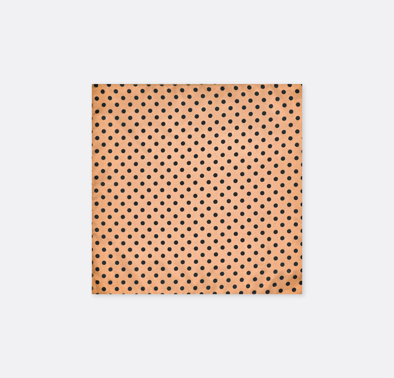 Coral Sands Polka Dot - Silk Pocket Square