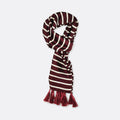 Creamy Rosewood Stripes - Silk Men Scarves - Silk Scarves | Monzoro Pakistan