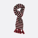 Creamy Rosewood Stripes Silk Men Scarves