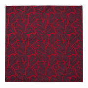Crimson Leaf Silhouette Silk Pocket Square — product photograph 8