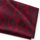 Crimson Leaf Silhouette Silk Pocket Square — product photograph 10