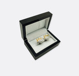 Cruise – Silver & Golden Men's Cufflinks - Cufflinks | Monzoro Pakistan