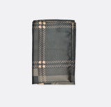 Dusty Grey Tartan Checks - Silk Pocket Square - Pocket Squares | Monzoro Pakistan