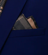 Dusty Grey Tartan Checks - Silk Pocket Square - Pocket Squares | Monzoro Pakistan