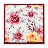 Elegant Seamless Floral Pattern pocket square — full flat product.