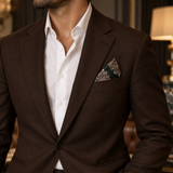 Emerald Paisley Medallion Silk Pocket Square