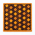 Fashion Geometric Pattern pocket square — full flat product.