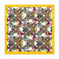 Foulard Pattern pocket square — full flat product.