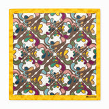 Foulard Pattern pocket square — full flat product.