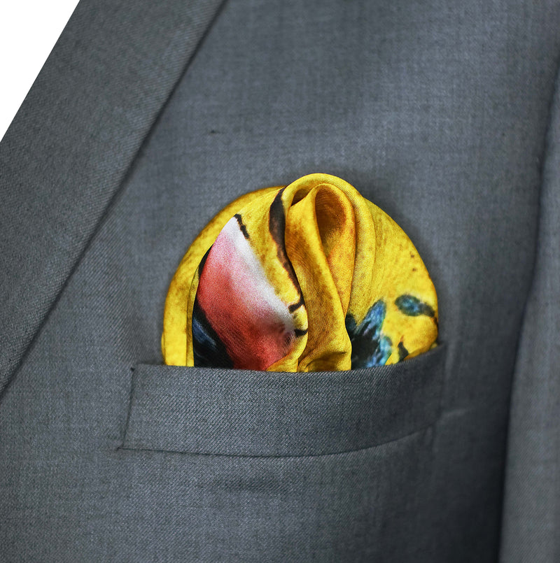 Morning Bird – Silk Pocket Square