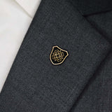 Turkish Knight Shield – Black And Gold Lapel Pins