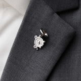 FRENCH HORN SILVER LAPEL PINS
