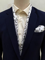MODERN FLORAL - SILK SCARf and pocket sqaure set