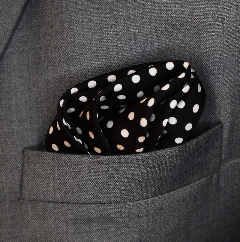 Point Black - Silk Pocket Square