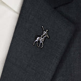 Polo Player – Black Metal Lapel Pins
