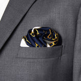 Curb and Link Chain Art – Silk Pocket Square