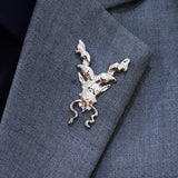 ANTIQUE MARKHOR – Silver LAPEL PINS