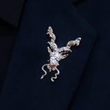 ANTIQUE MARKHOR – Silver LAPEL PINS