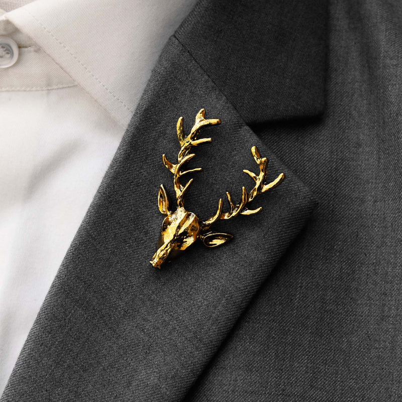 Alpha Antler - Bright Golden Lapel Pins