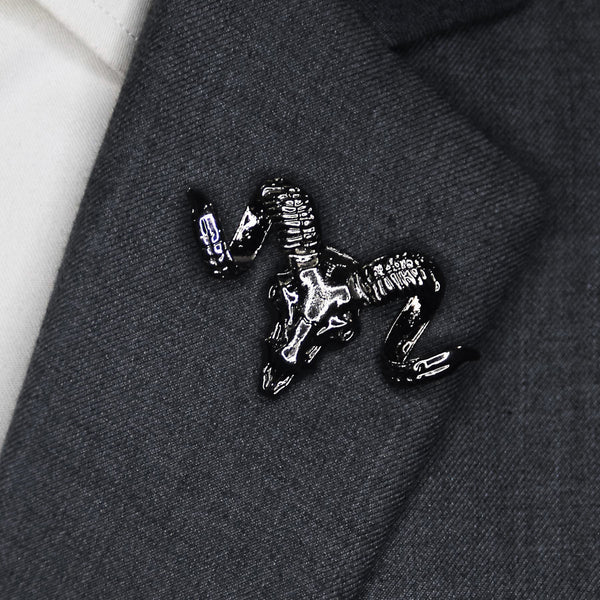 Gunmetal Black Markhor Lapel Pins