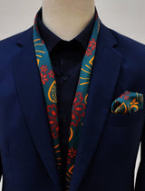 Garden of Eve Silk Men Scarf & Pocket Square Set - Combo Sets | Monzoro Pakistan
