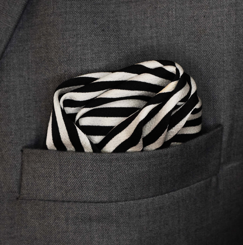 Retro Run - Silk Pocket Square