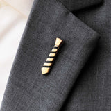 NECKTIE GOLDEN LAPEL PINS