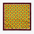 Geometric Art pocket square — full flat product.