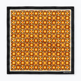Geometric Repeat Pattern pocket square — full flat product.