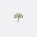 Ginkgo Flower Silver Lapel Pin - Lapel Pins | Monzoro Pakistan