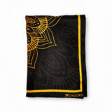 Gold Ornamental pocket square — folded product.