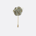 Grey Texture Floral Lapel Pins - Lapel Pins | Monzoro Pakistan