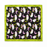 Halloween Scrapbook Paper Ghost pocket square — full flat product.