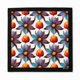 Hawaiian Flower pocket square — full flat product.