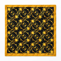 Golden Reverie pocket square — full flat product.