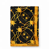 Golden Reverie pocket square — folded product.